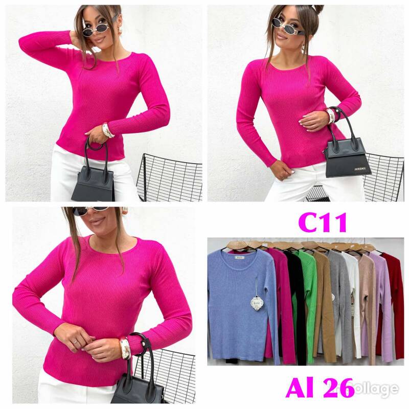 Bluzki damskie Roz M-2XL, Mix Kolor .Paczka 10 szt